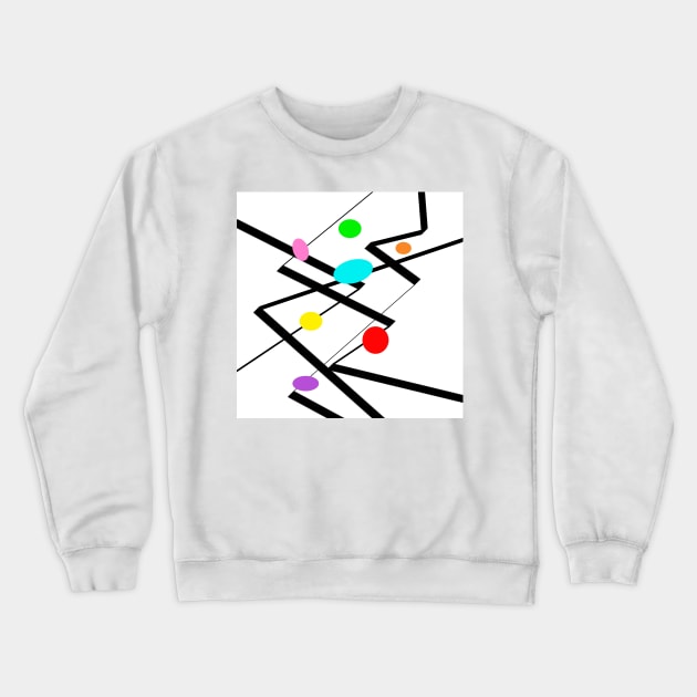 Zig Zag Two - abstract art Crewneck Sweatshirt by art64